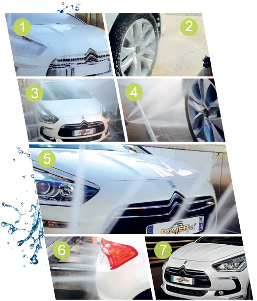 demonstration portique lavage haute pression